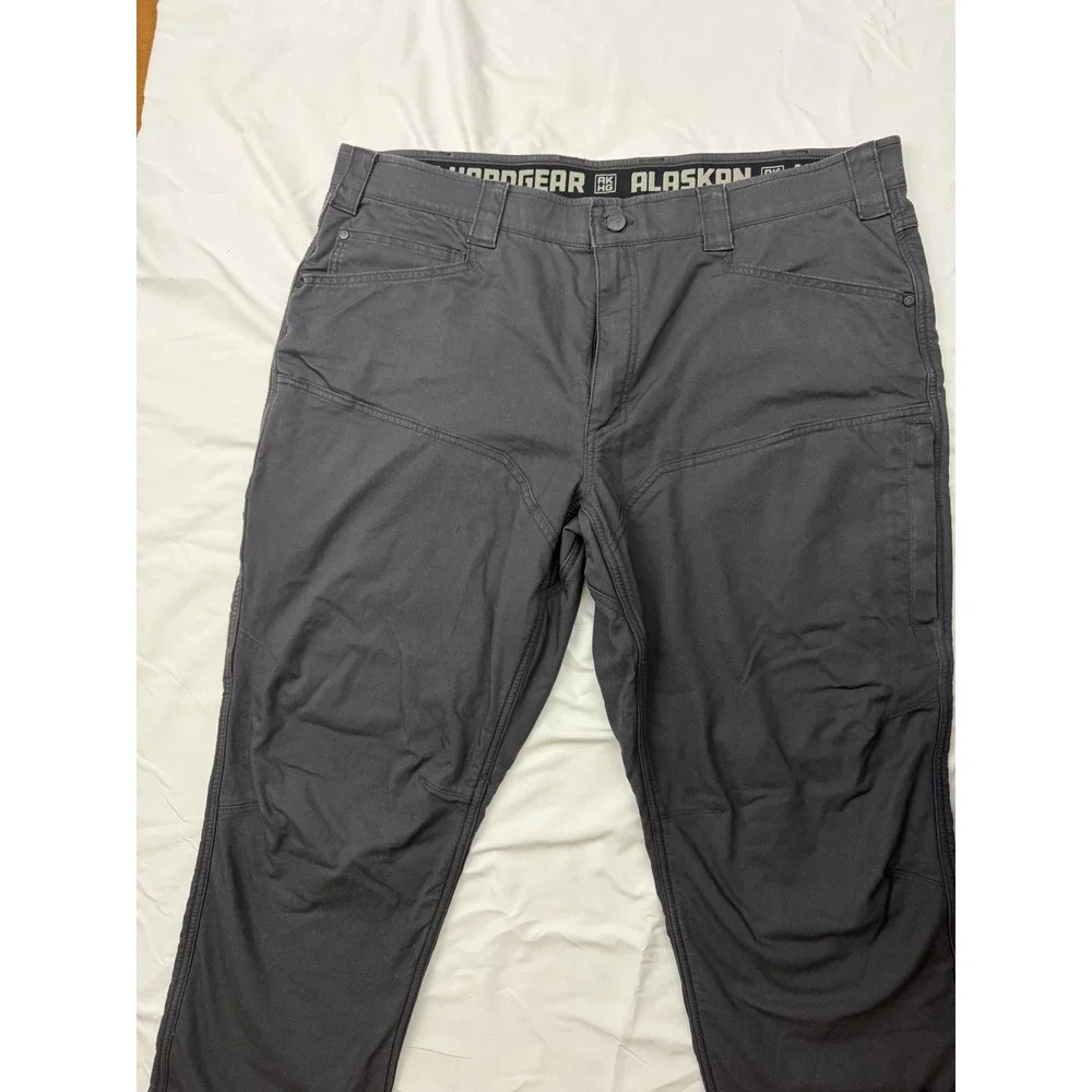 Alaskan Hardgear Duluth Trading Co Mens Fleece Lined Pants Grey 40x30 Workwear